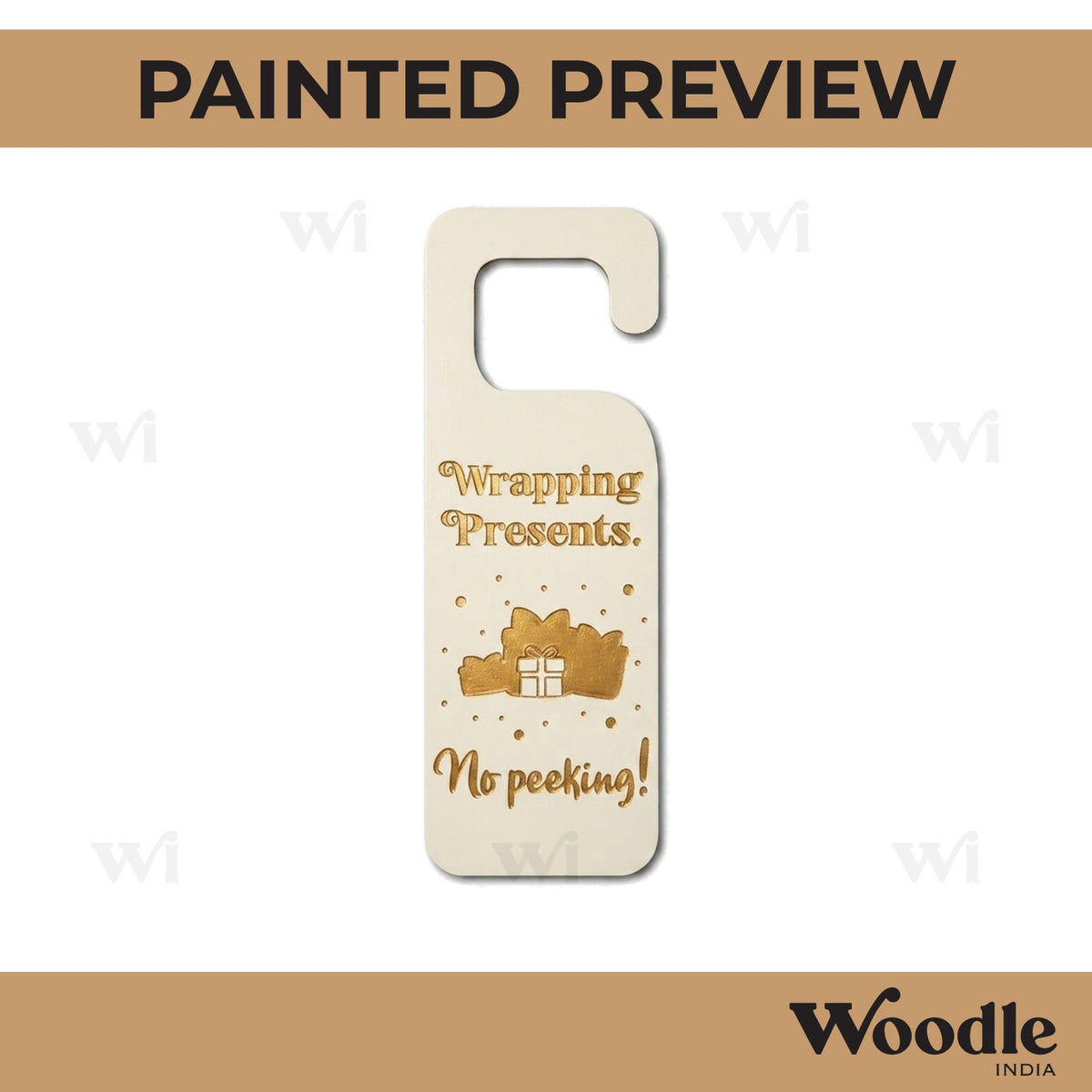 Door Knob Hanger MDF Design 8