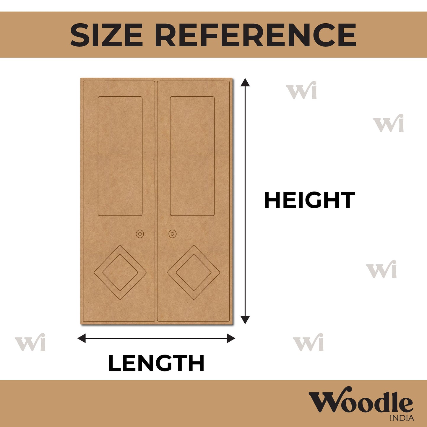 Door Pre Marked MDF Design 1