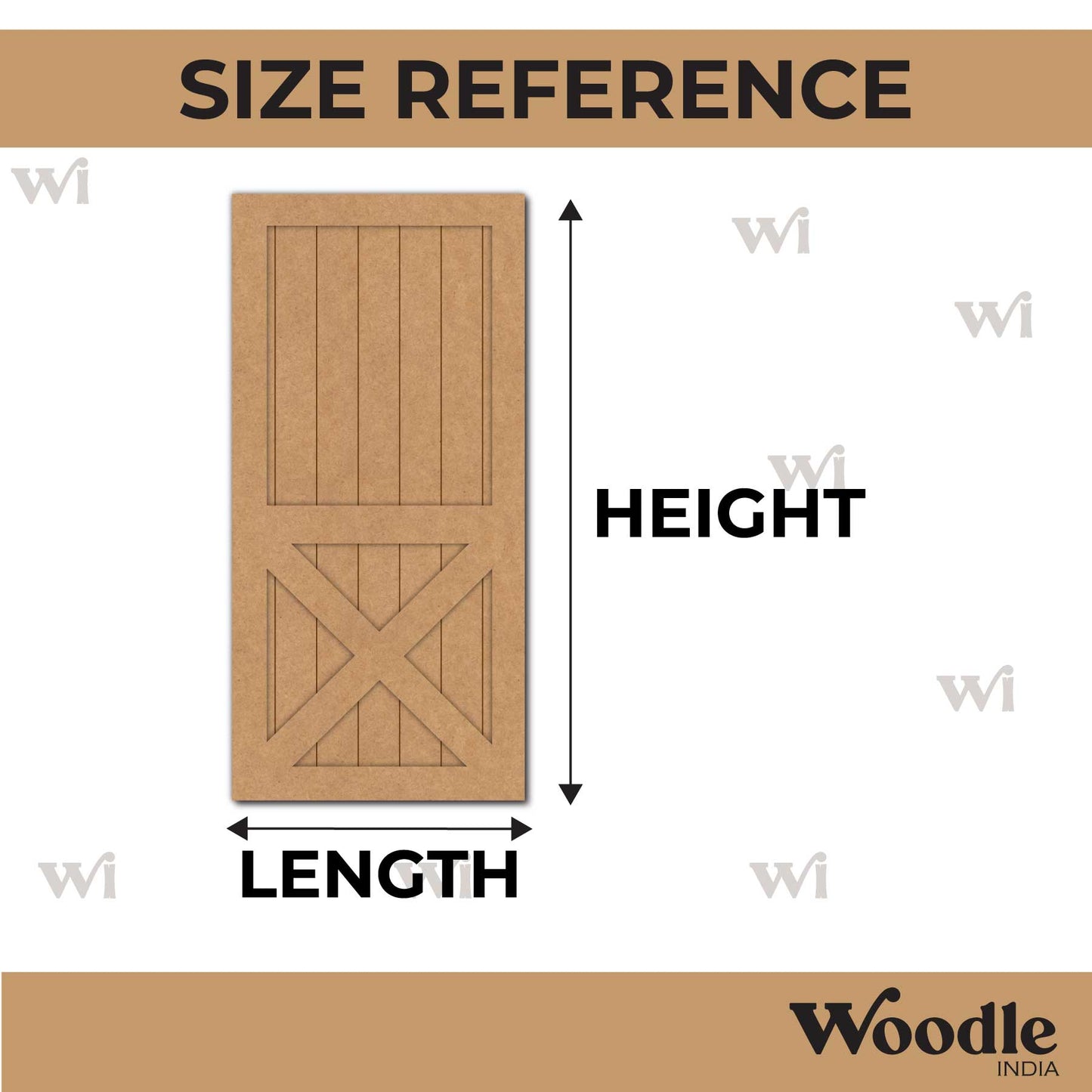 Door Two Layered Base MDF Design 1