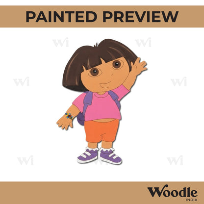 Dora The Explorer Cartoon Pre Marked MDF Design 3