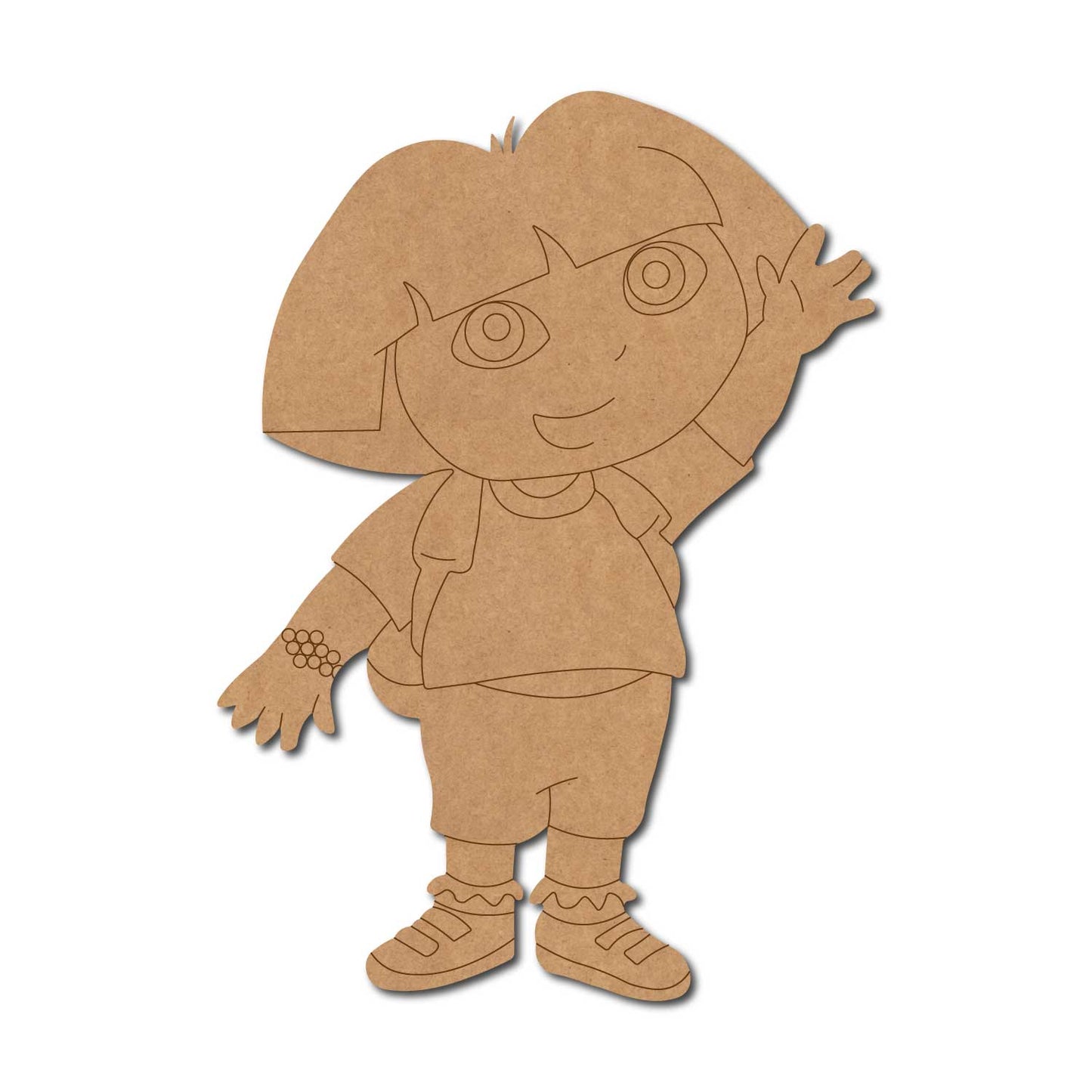 Dora The Explorer Cartoon Pre Marked MDF Design 3