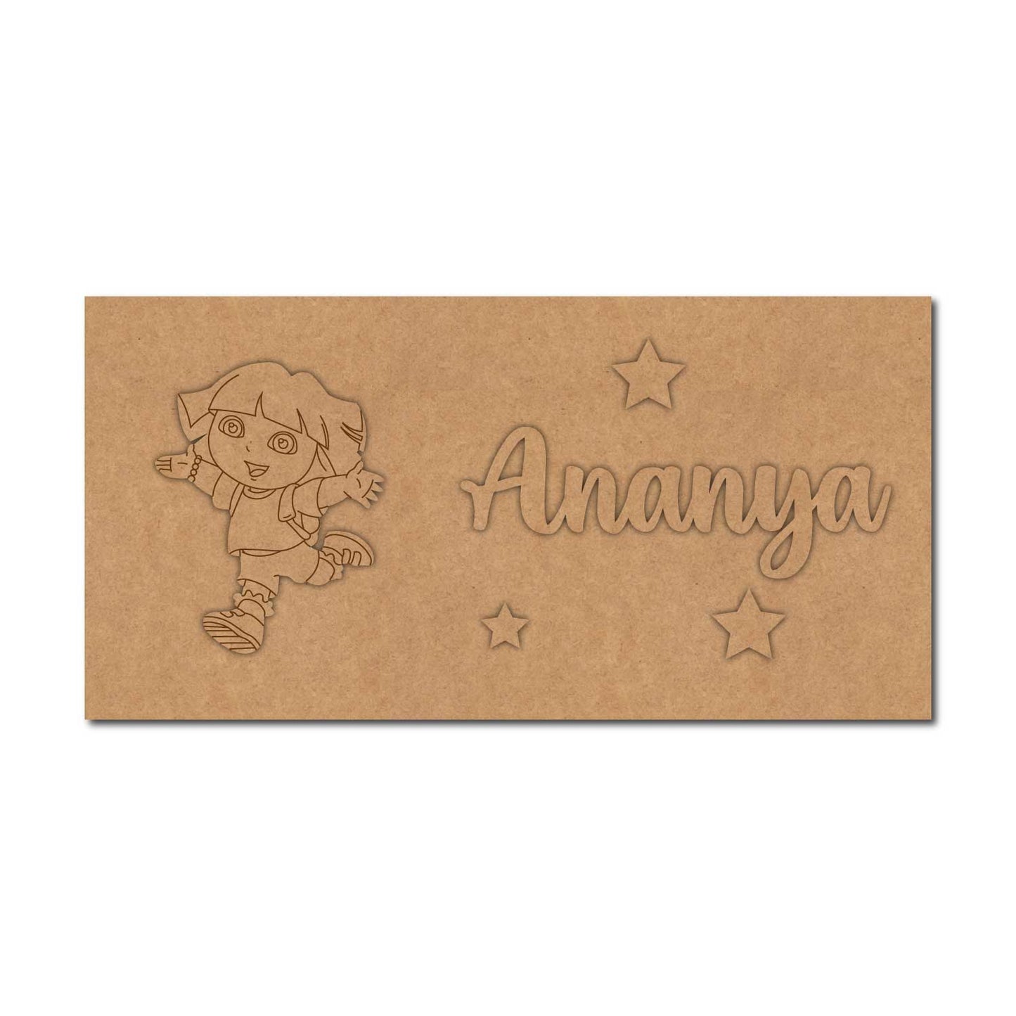 Dora The Explorer Kids Nameplate MDF Design 1