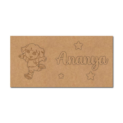 Dora The Explorer Kids Nameplate MDF Design 1