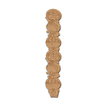 Doraemon Bookmark Pre Marked MDF Design 1