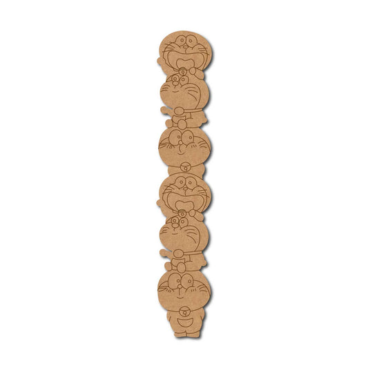 Doraemon Bookmark Pre Marked MDF Design 1