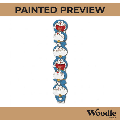 Doraemon Bookmark Pre Marked MDF Design 1