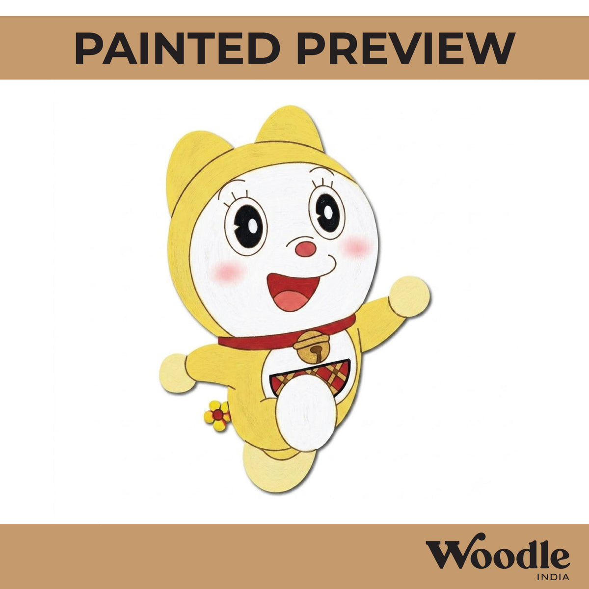 Dorami Doraemon Pre Marked MDF Design 1
