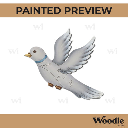 Dove Bird Pre Marked MDF Design 1
