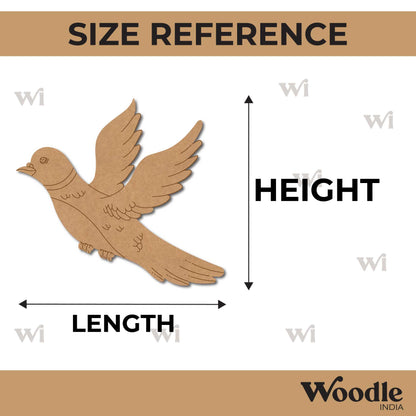 Dove Bird Pre Marked MDF Design 1