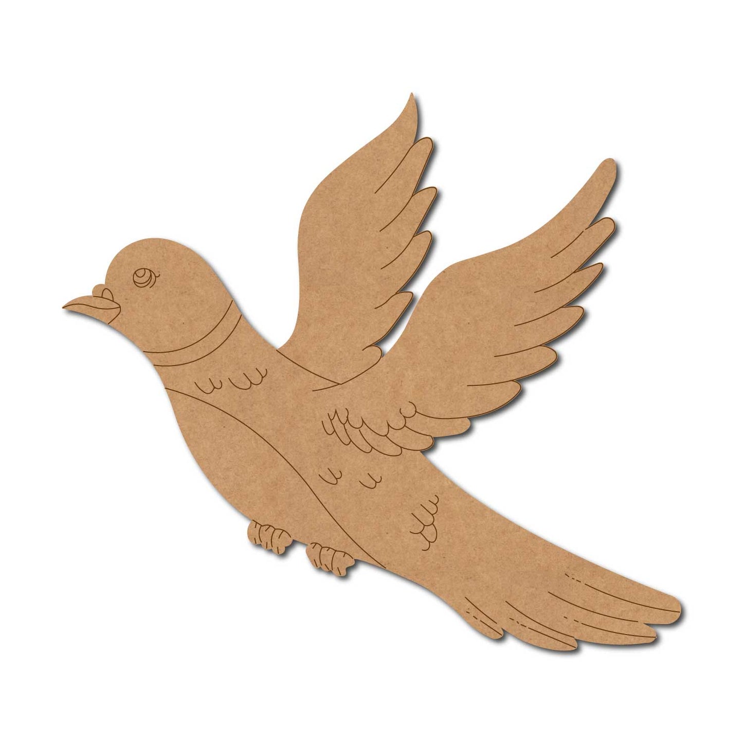 Dove Bird Pre Marked MDF Design 1