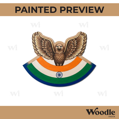 Dove With Indian Flag Pre Marked MDF Design 1