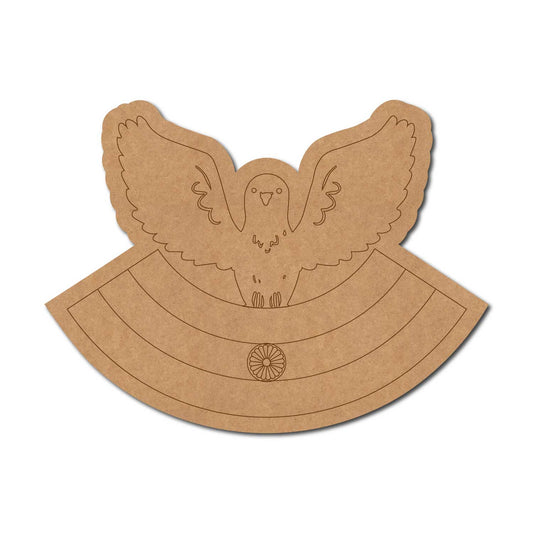 Dove With Indian Flag Pre Marked MDF Design 1