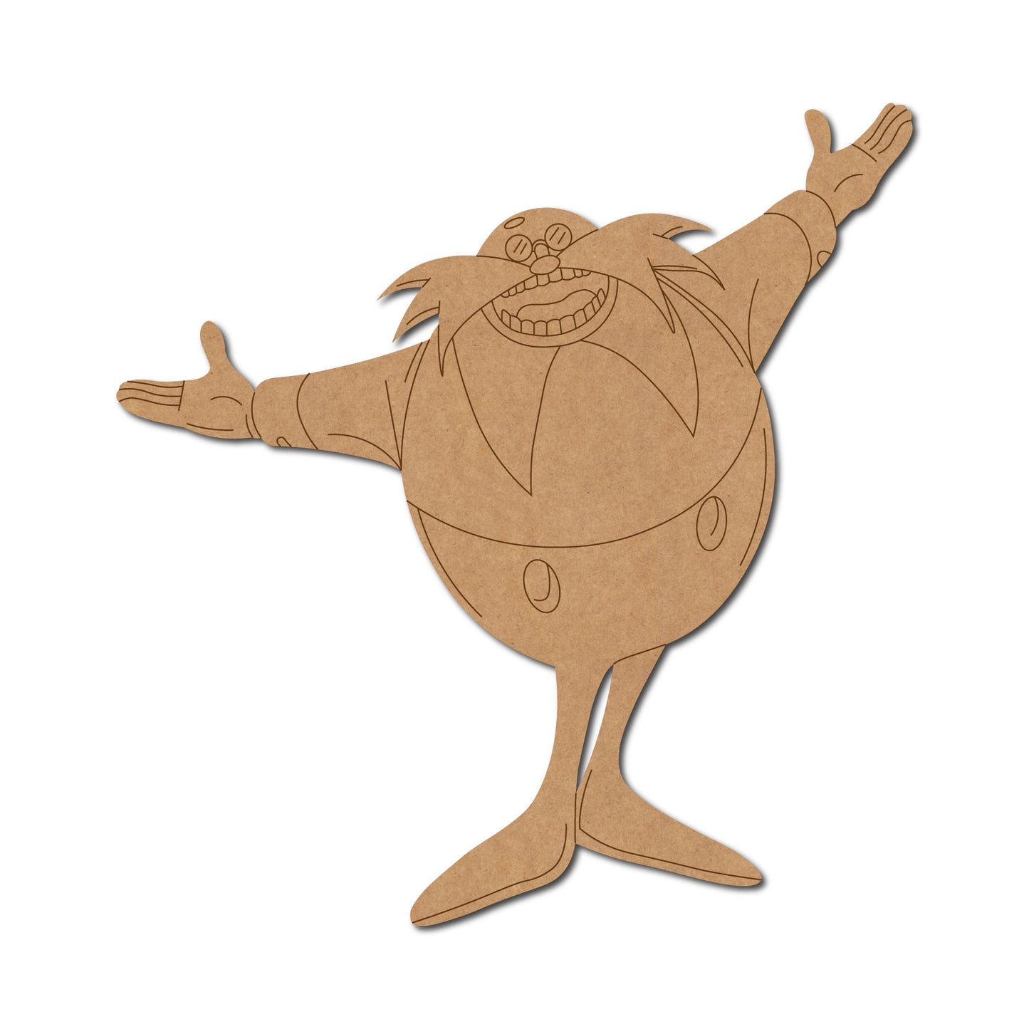 Dr. Robotnic Eggman Sonic Pre Marked MDF Design 1