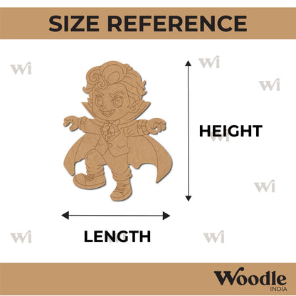 Dracula Vampire Halloween Cartoon Pre Marked MDF Design 1