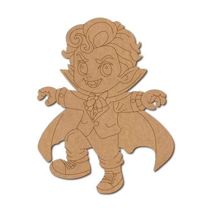Dracula Vampire Halloween Cartoon Pre Marked MDF Design 1