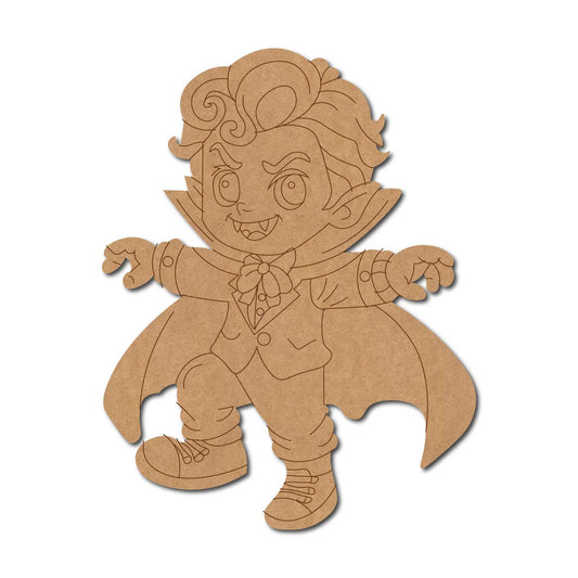 Dracula Vampire Halloween Cartoon Pre Marked MDF Design 1
