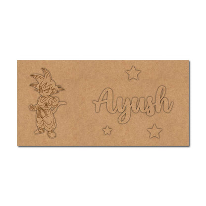 Dragon Ball Z Kids Nameplate MDF Design 1