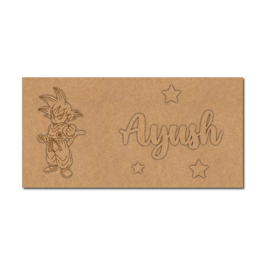 Dragon Ball Z Kids Nameplate MDF Design 1