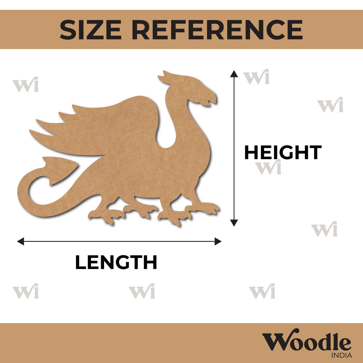 Dragon Cutout MDF Design 2