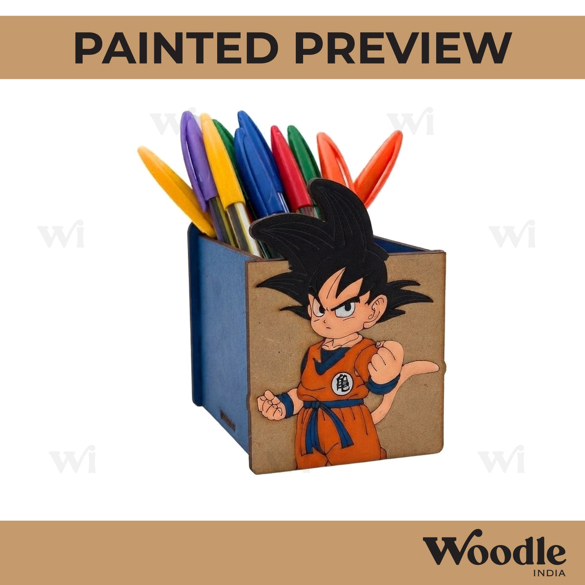 Dragon Ball Z Pen Stand MDF Design 1