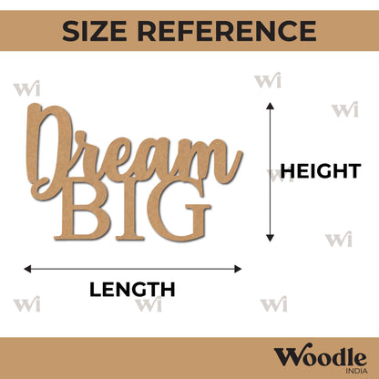 Dream Big Cutout MDF Design 1