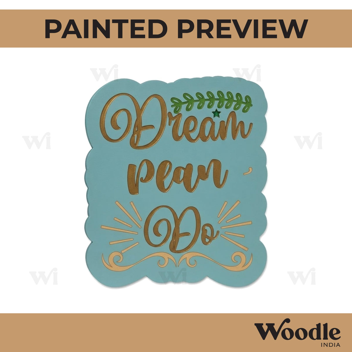 Dream Plan Do Pre Marked Base MDF Design 1