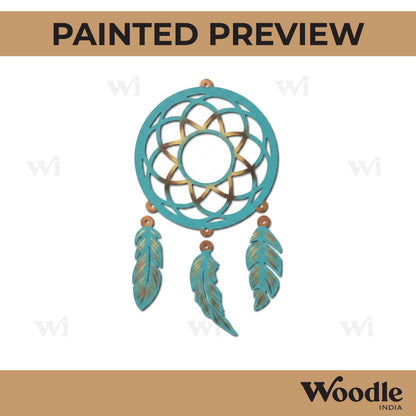 Dreamcatcher Feather Cutout MDF Design 1