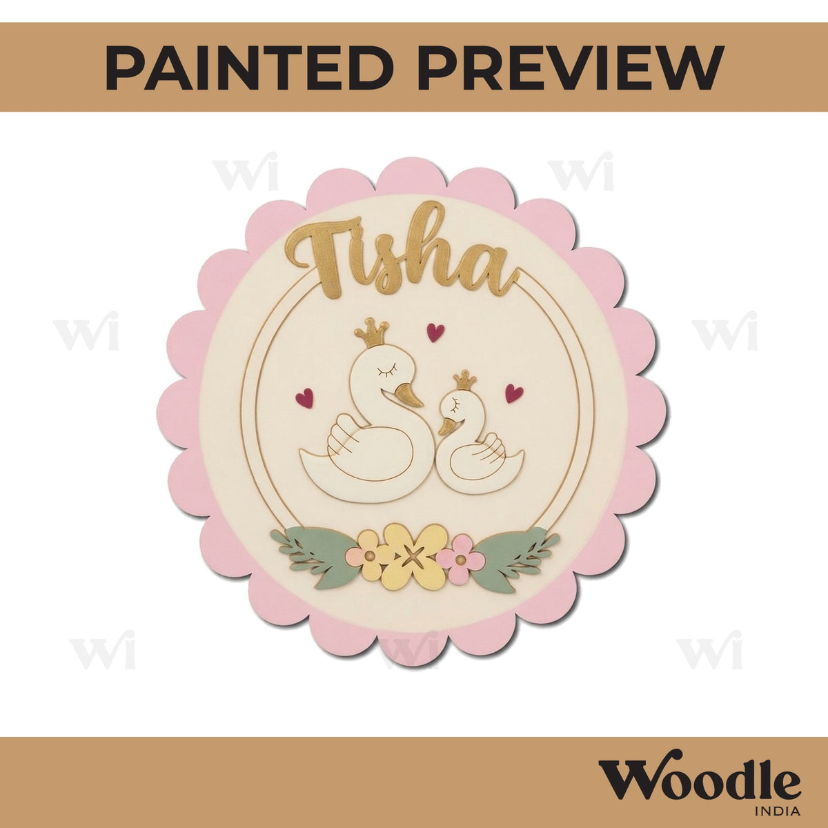 Ducks Nameplate MDF Design 1