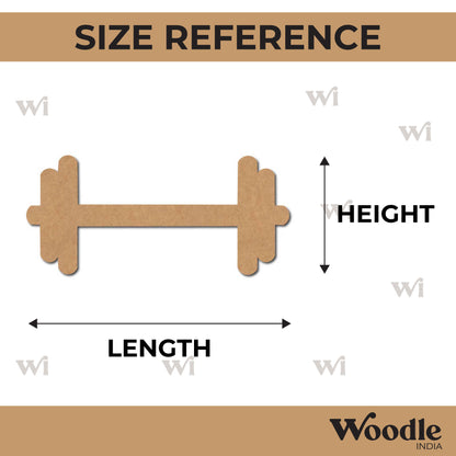 Dumbbell Cutout MDF Design 1