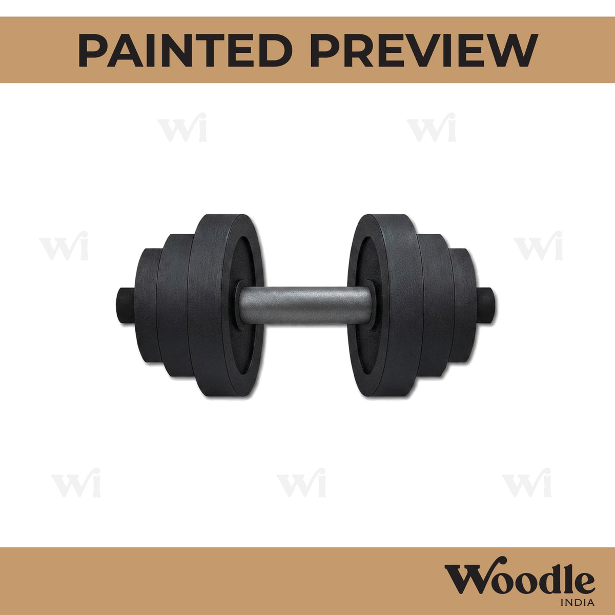 Dumbbell Pre Marked MDF Design 1