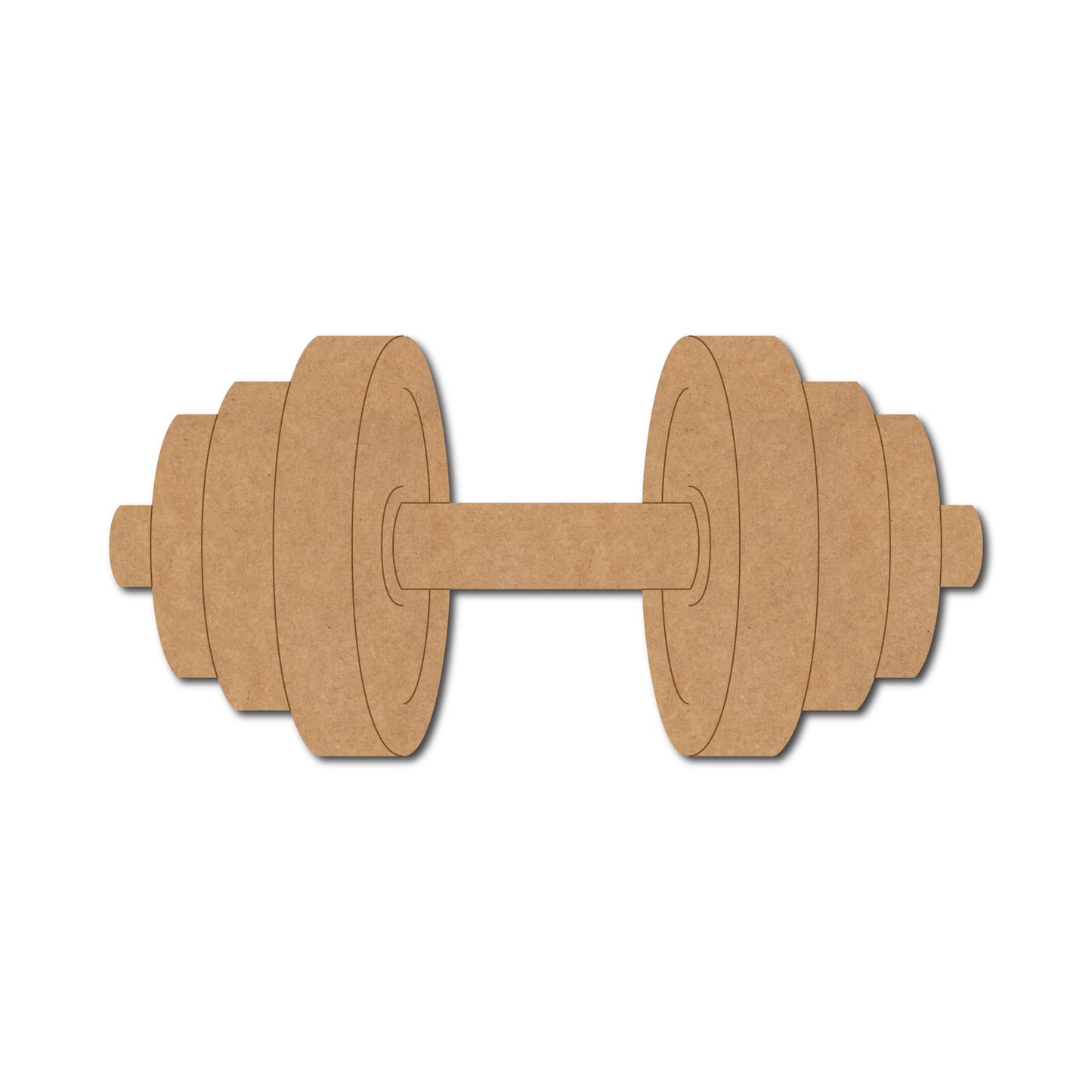 Dumbbell Pre Marked MDF Design 1