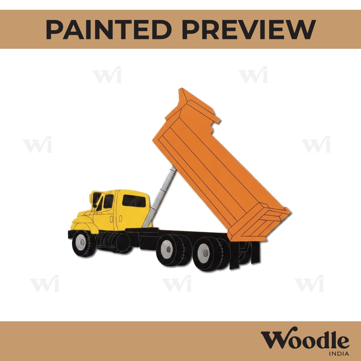 Dumper Truck Pre Marked MDF Design 1