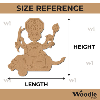 Durga Maa On Lion Pre Marked MDF Design 1