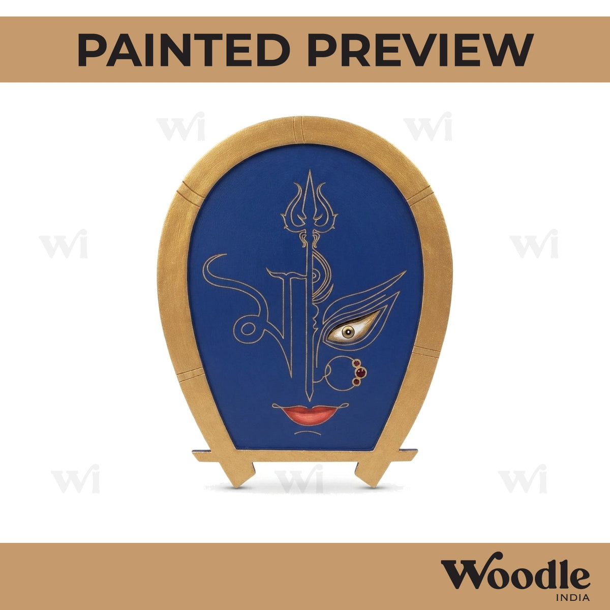 Durga Maa Pre Marked Base MDF Design 1