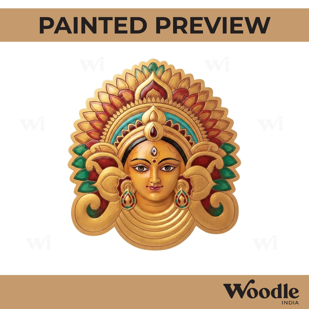 Durga Maa Pre Marked MDF Design 15