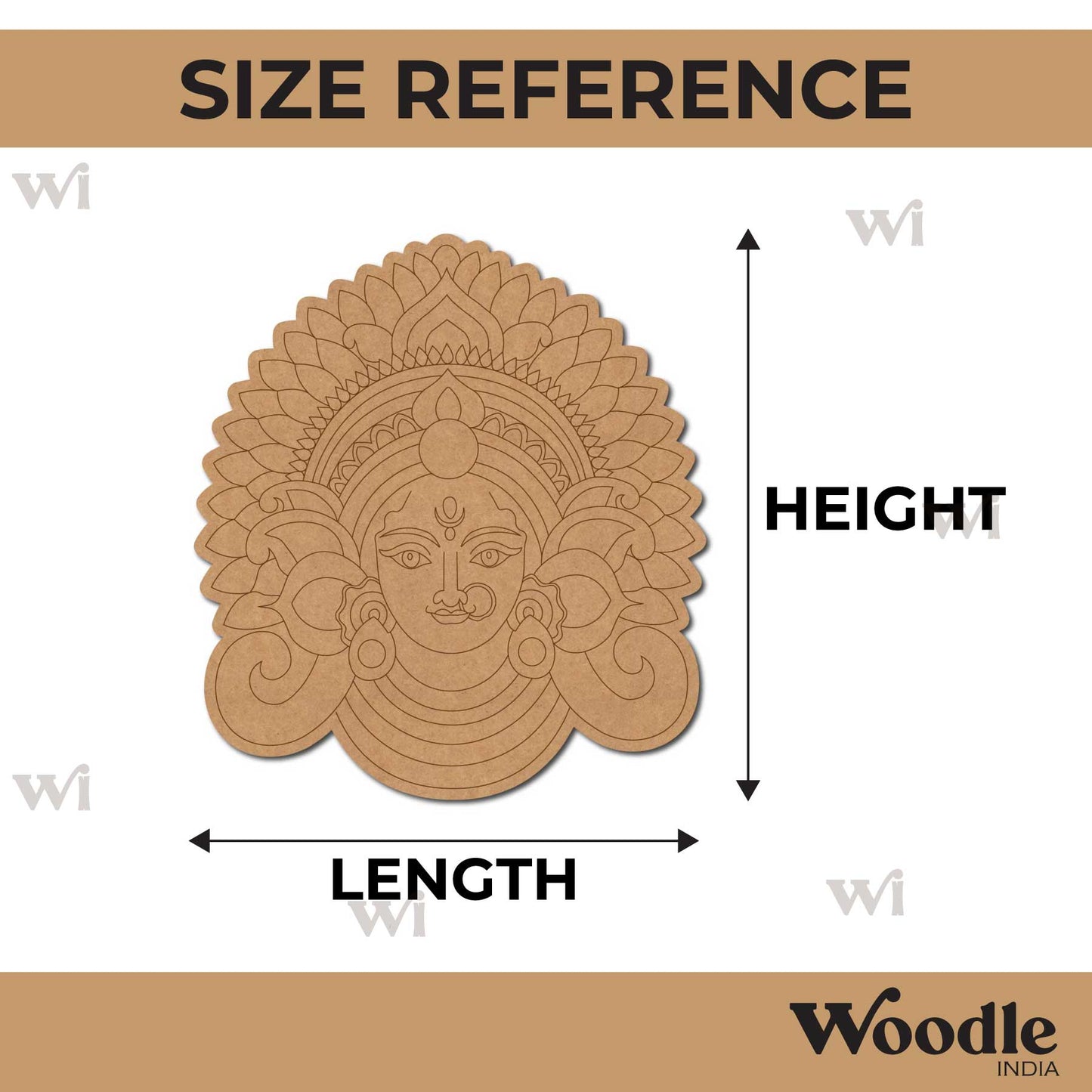 Durga Maa Pre Marked MDF Design 15
