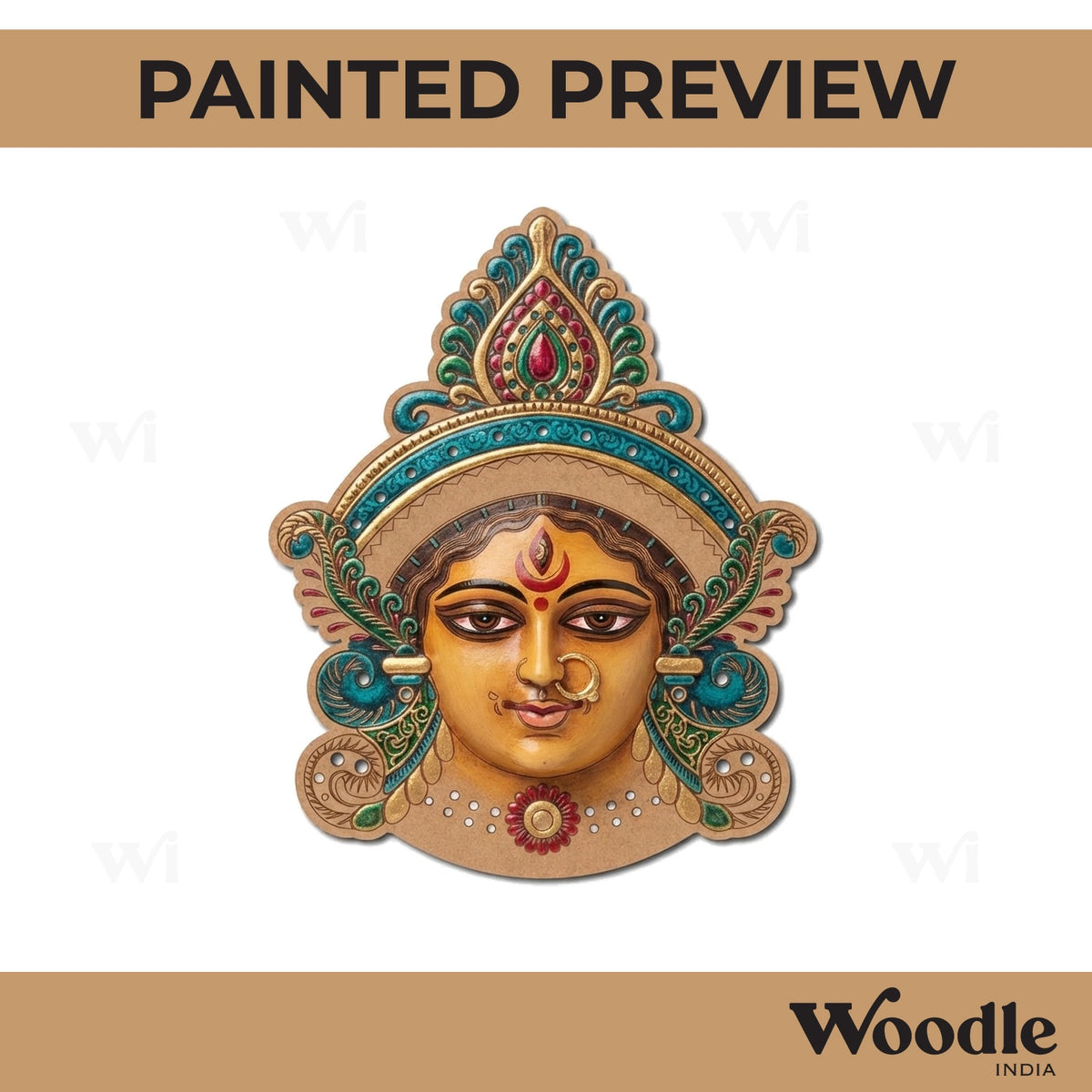 Durga Maa Pre Marked MDF Design 16