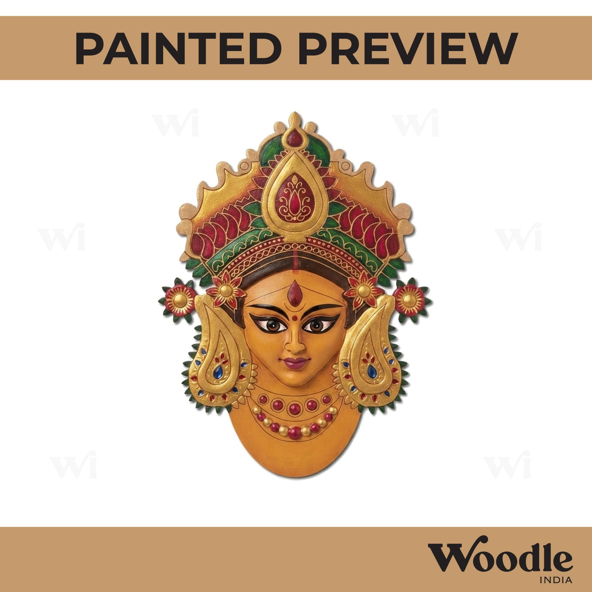 Durga Maa Pre Marked MDF Design 3