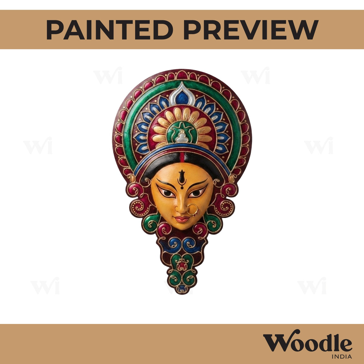 Durga Maa Pre Marked MDF Design 5