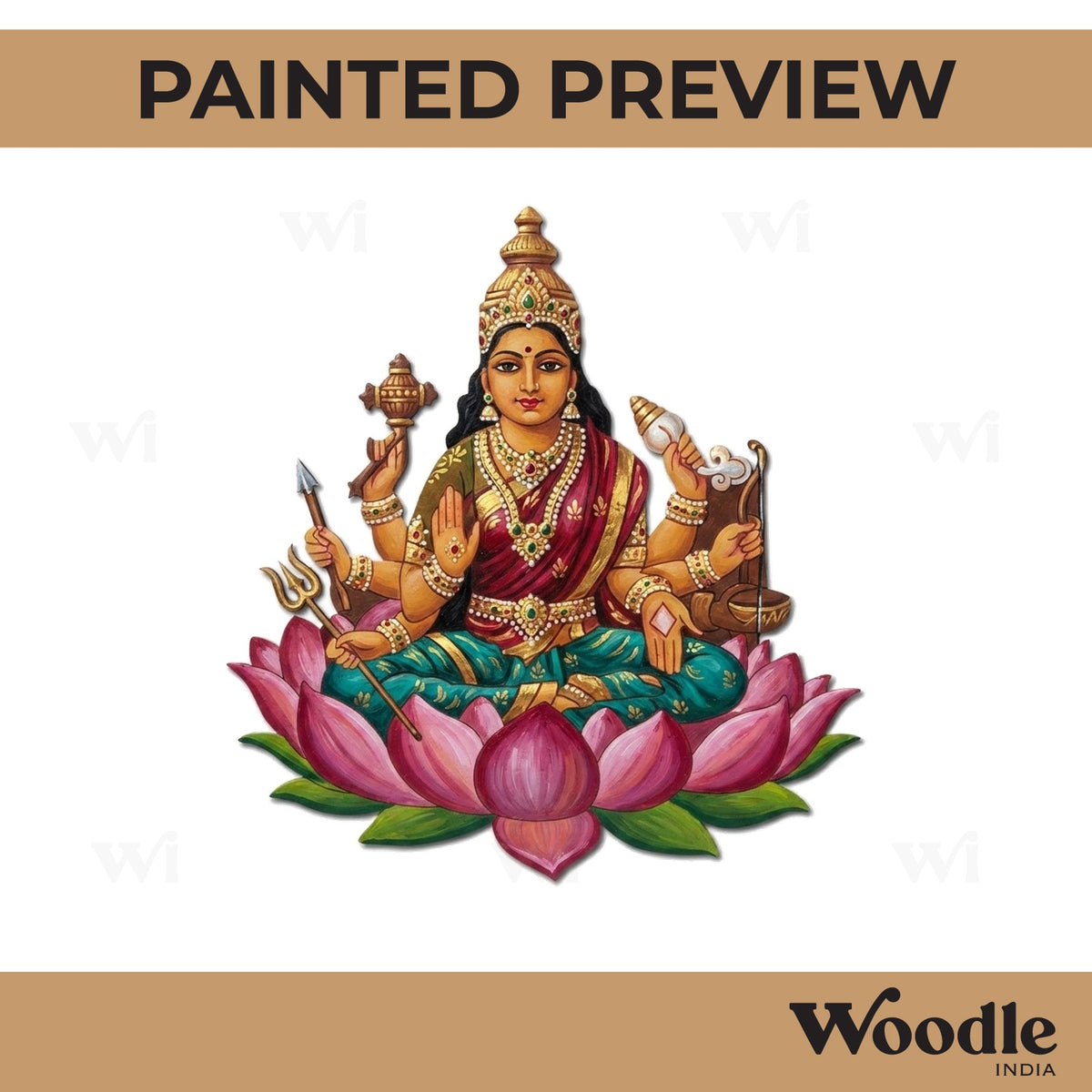 Durga Maa Pre Marked MDF Design 7