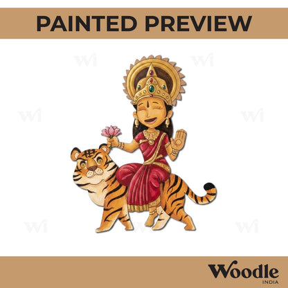 Durga Maa Pre Marked MDF Design 9