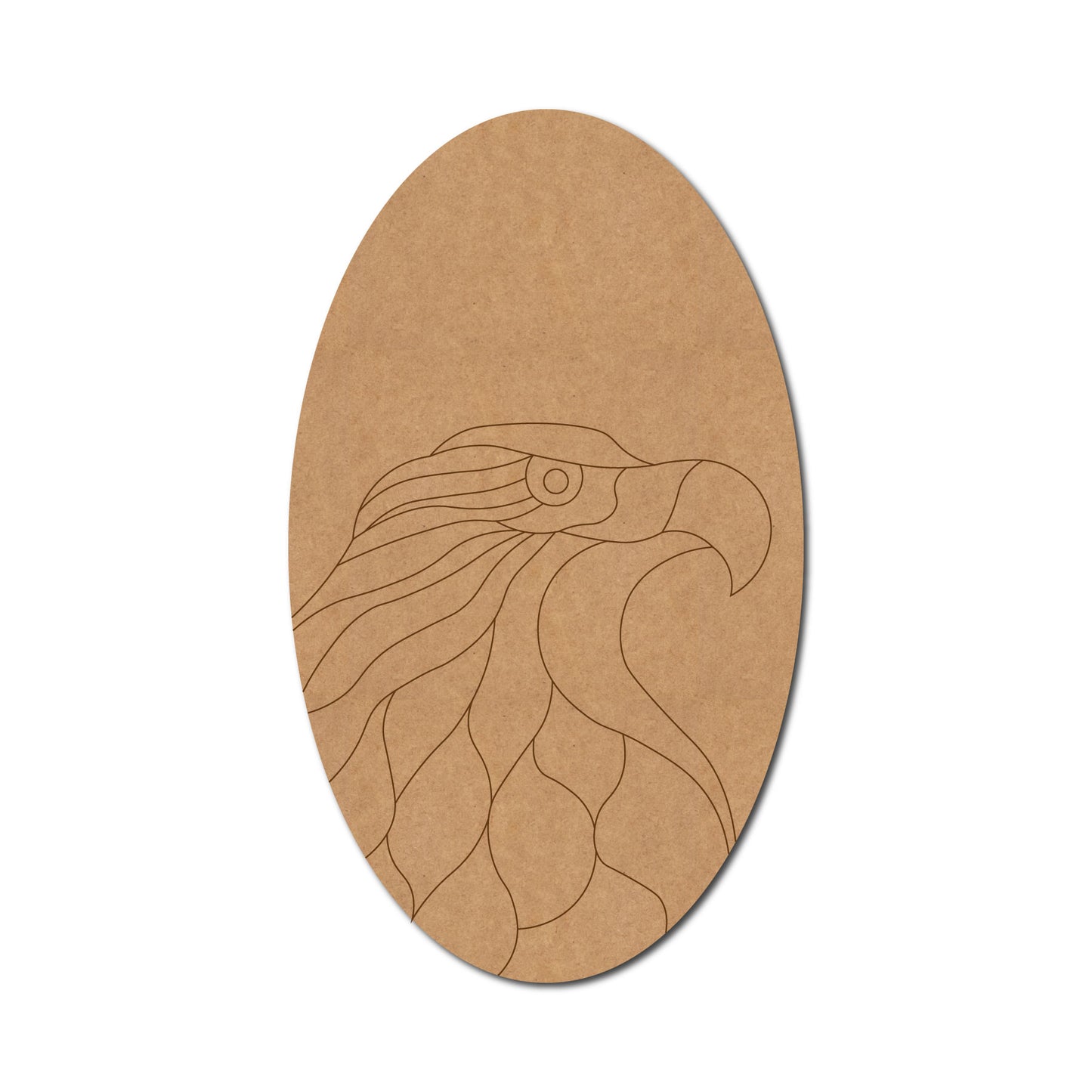 Eagle Pre Marked Oval MDF Design 1