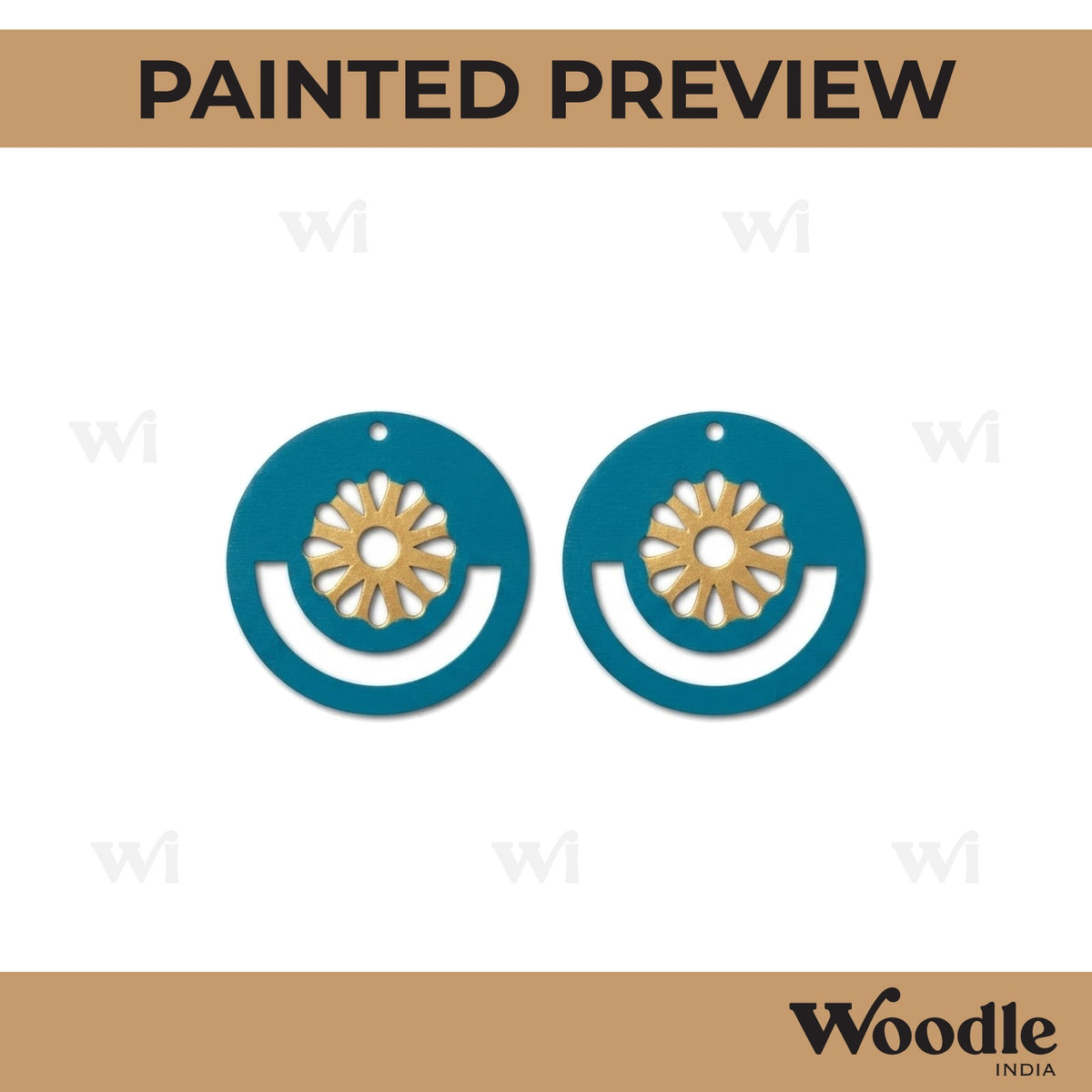 Earrings MDF Design 1