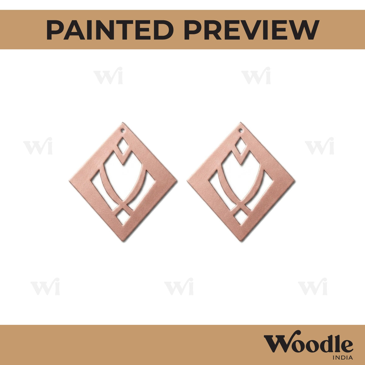 Earrings MDF Design 100