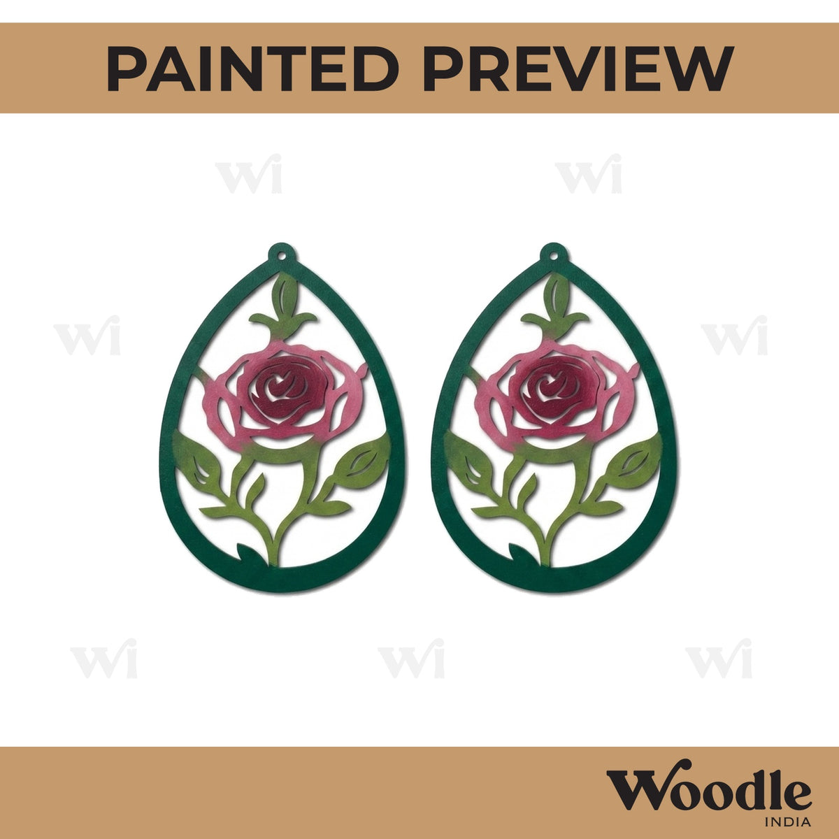 Earrings MDF Design 102