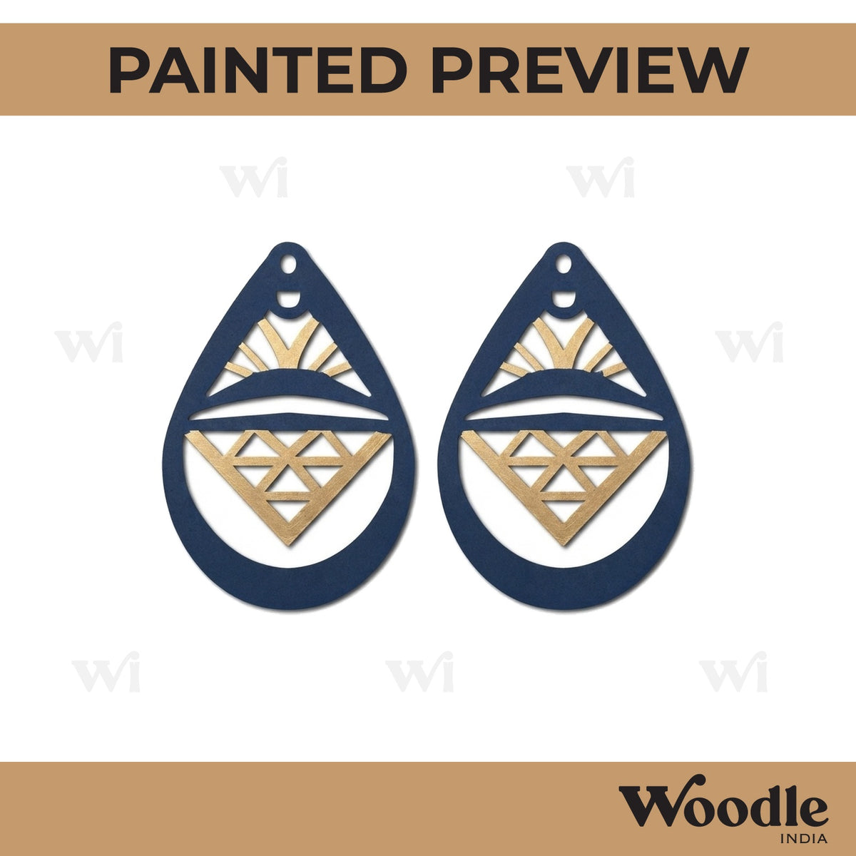 Earrings MDF Design 104