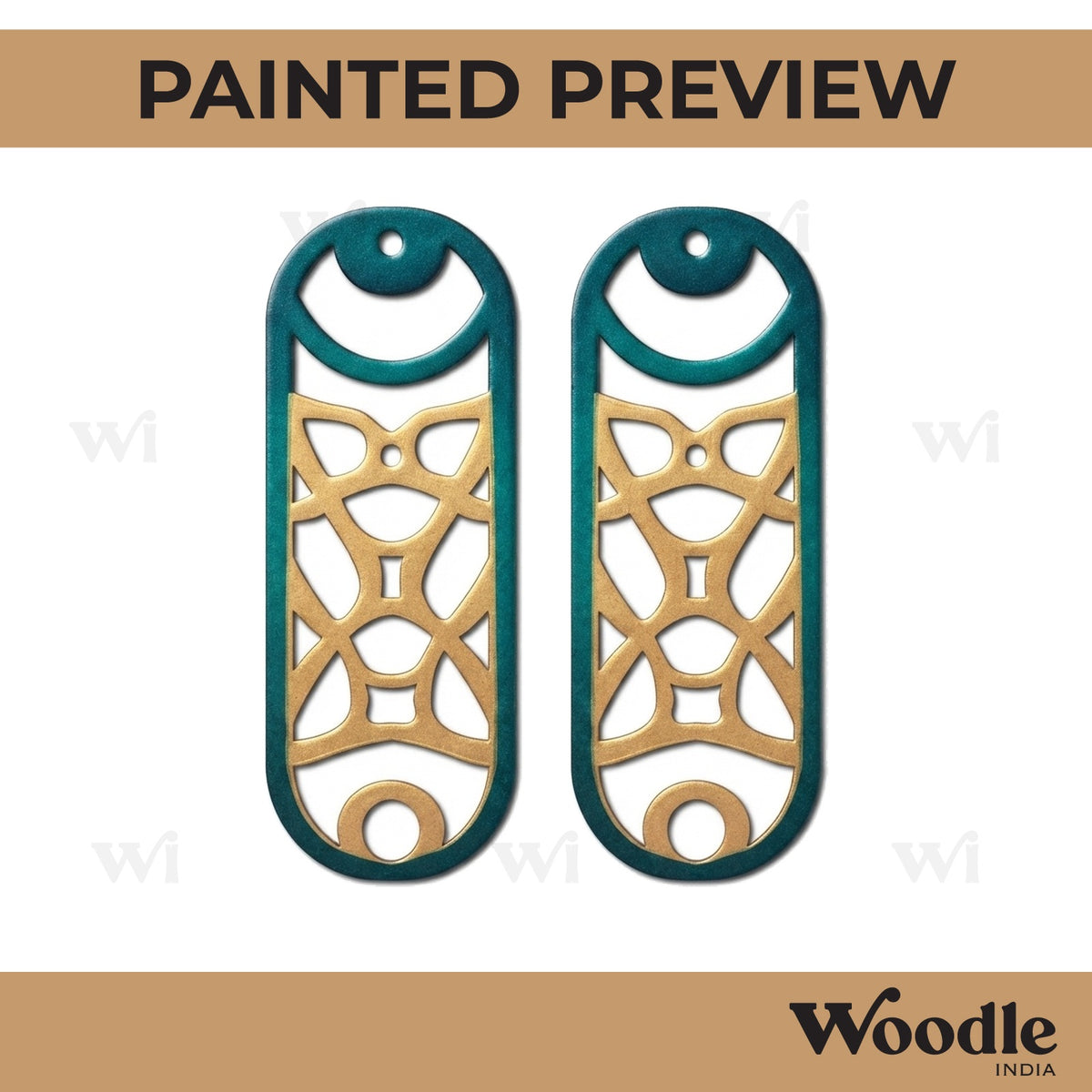 Earrings MDF Design 107