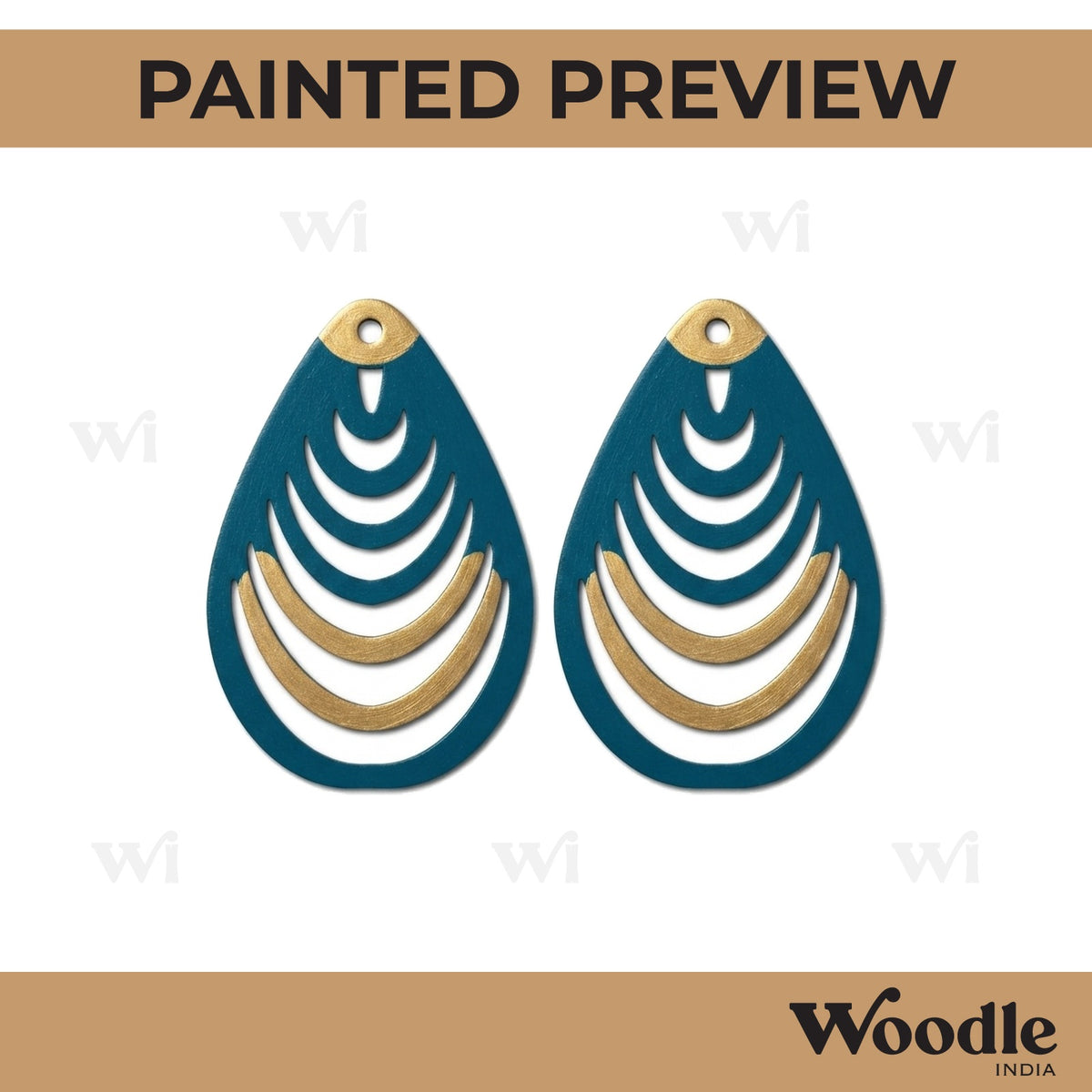 Earrings MDF Design 109
