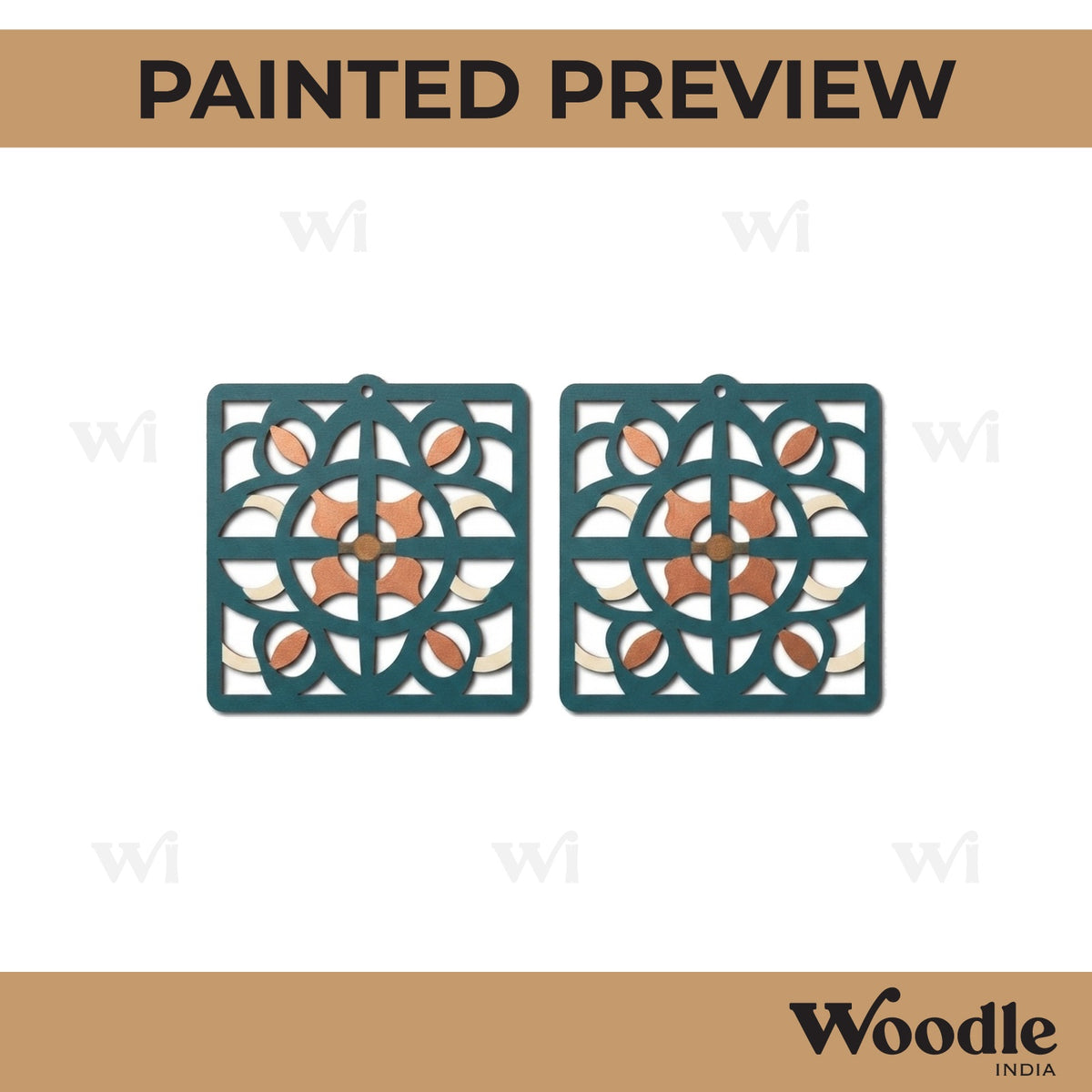 Earrings MDF Design 114