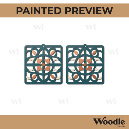 Earrings MDF Design 114